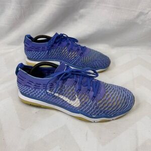 Nike Women's Air Zoom Fearless Flyknit Running Shoes Blue Size 9.5